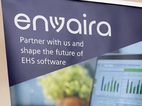 Envaira banner reading “Partner with us and shape the future of EHS software”